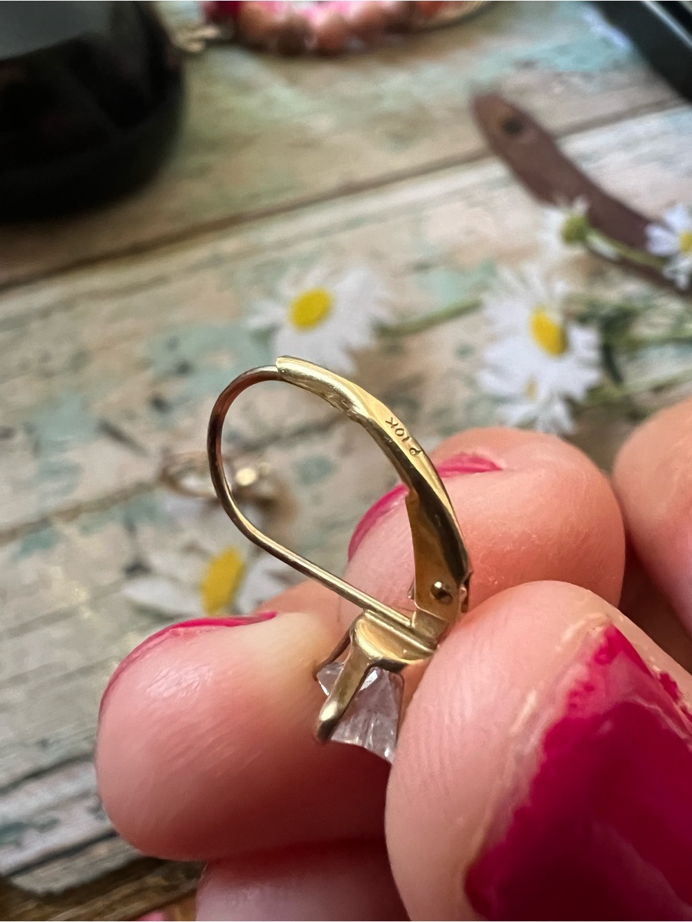 10K Gold Earrings - Picture 4 of 5